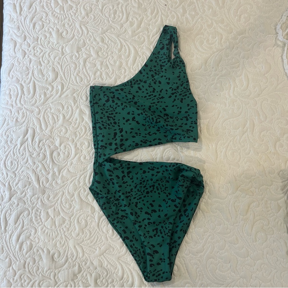 Skatie Green One-Piece Swimsuit - Picture 2 of 11